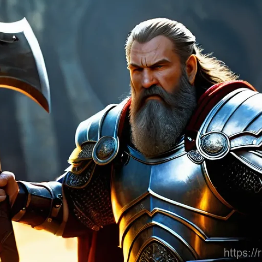 아키에이지 아레나 메타 변화 - The Resilient Warrior's Adaptation**
    "A heavily armored male Dwarven warrior stands defiantly in...