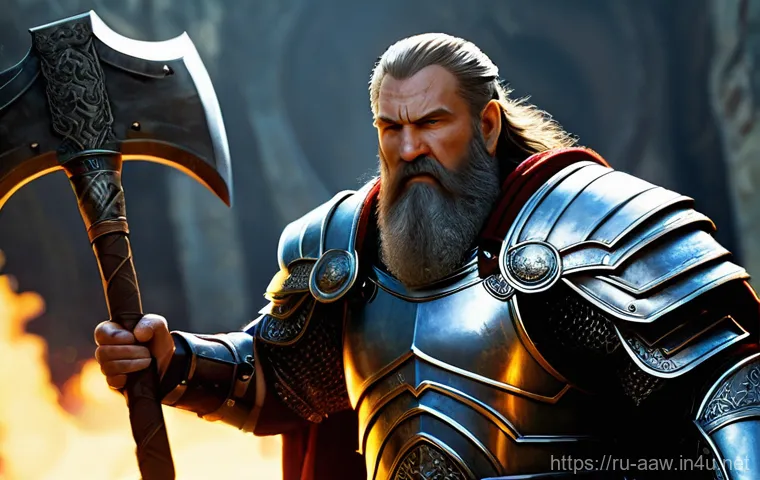 아키에이지 아레나 메타 변화 - The Resilient Warrior's Adaptation**
"A heavily armored male Dwarven warrior stands defiantly in...