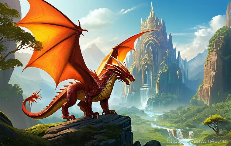아키에이지 신규 콘텐츠 추천 - **Prompt 1: The Dragon's Dawn on Phesanix**
    A heroic ArcheAge adventurer, either a determined ma...