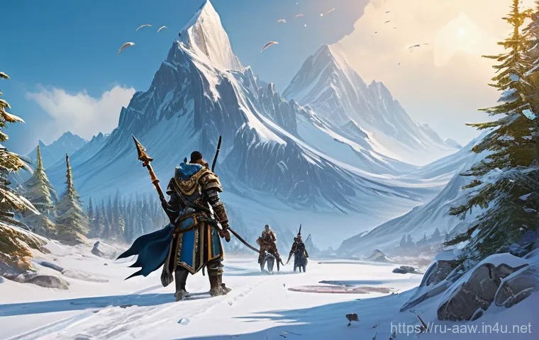 아키에이지 강화 재료 수급법 - **Prompt: "Northern ArcheAge Resource Gathering Team"**
    A dynamic scene depicting three diverse ...