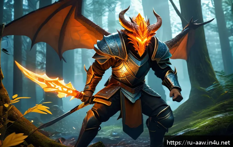 아키에이지 캐릭터 성장 방법 - A dynamic fantasy RPG scene depicting a skilled warrior character prioritizing survival and mobility...